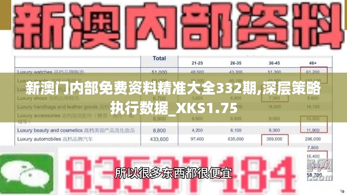 新澳门内部免费资料精准大全332期,深层策略执行数据_XKS1.75