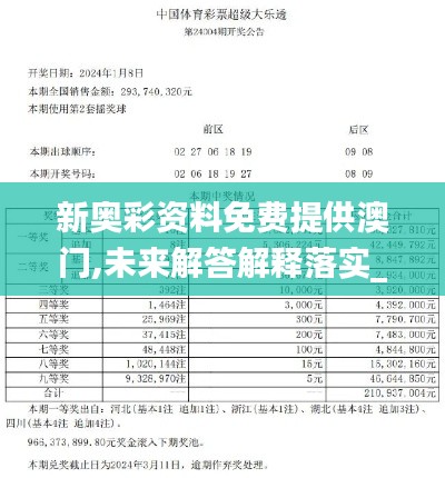 新奥彩资料免费提供澳门,未来解答解释落实_精密版BZS8.76