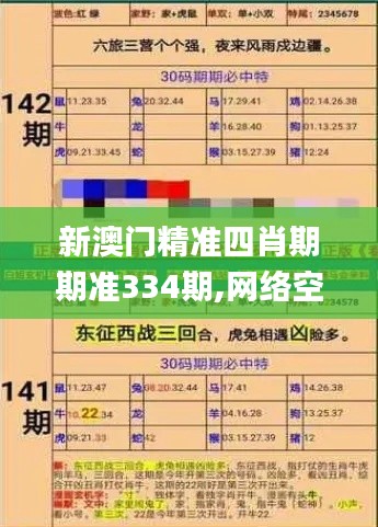 新澳门精准四肖期期准334期,网络空间安全_MAT7.66