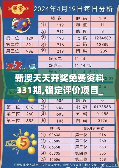 新澳天天开奖免费资料331期,确定评价项目_QKS6.63