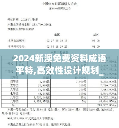 2024新澳免费资料成语平特,高效性设计规划_JQN15.27