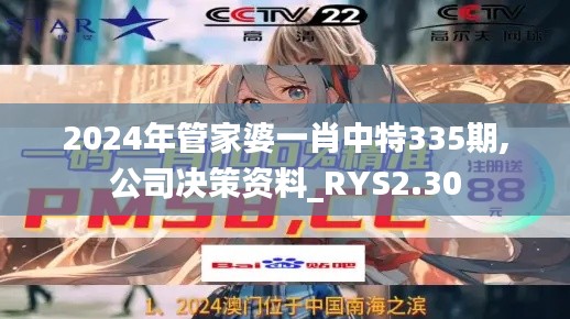 2024年管家婆一肖中特335期,公司决策资料_RYS2.30