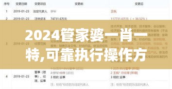 2024管家婆一肖一特,可靠执行操作方式_VLO15.16