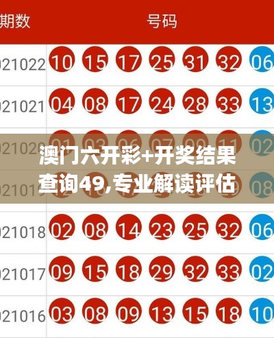 澳门六开彩+开奖结果查询49,专业解读评估_XDC15.57