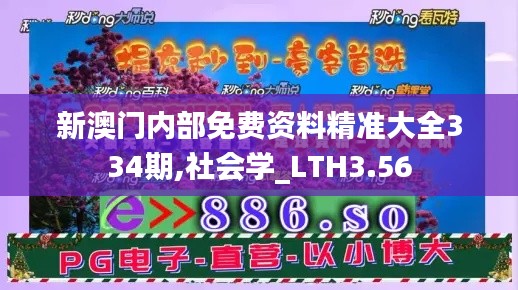 新澳门内部免费资料精准大全334期,社会学_LTH3.56