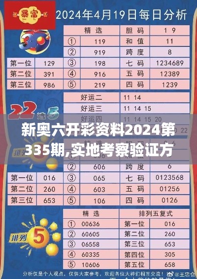 新奥六开彩资料2024第335期,实地考察验证方案_RZF7.18