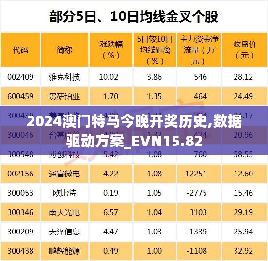 2024澳门特马今晚开奖历史,数据驱动方案_EVN15.82