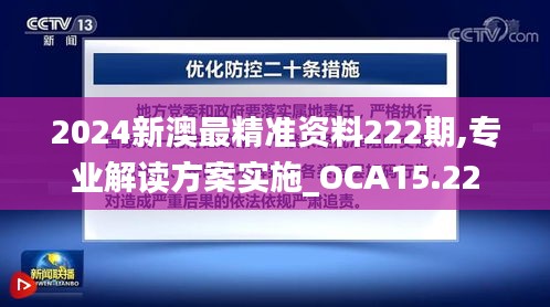 2024新澳最精准资料222期,专业解读方案实施_OCA15.22