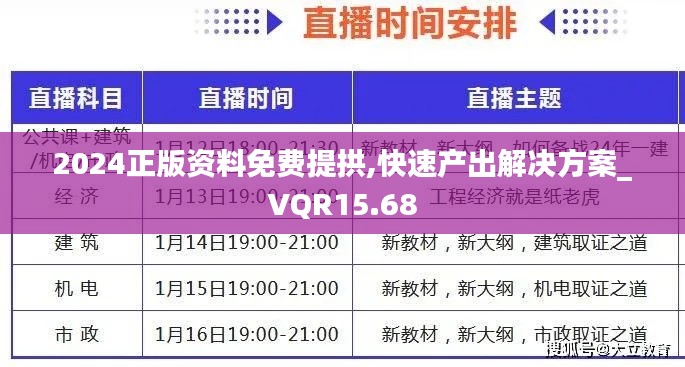 2024正版资料免费提拱,快速产出解决方案_VQR15.68