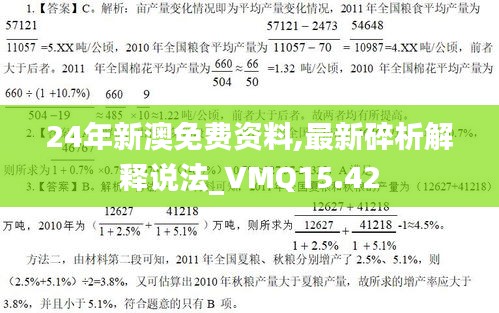 24年新澳免费资料,最新碎析解释说法_VMQ15.42