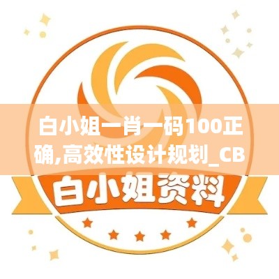 白小姐一肖一码100正确,高效性设计规划_CBY15.5