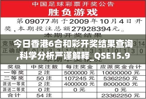 今日香港6合和彩开奖结果查询,科学分析严谨解释_QSE15.96