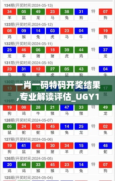 一肖一码特码开奖结果,专业解读评估_UGY15.32