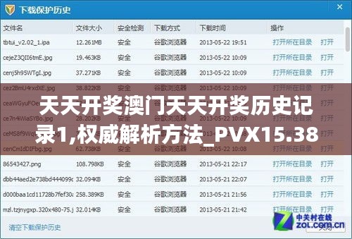 天天开奖澳门天天开奖历史记录1,权威解析方法_PVX15.38