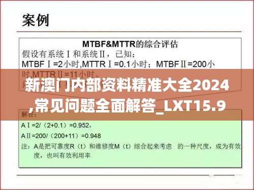 新澳门内部资料精准大全2024,常见问题全面解答_LXT15.96