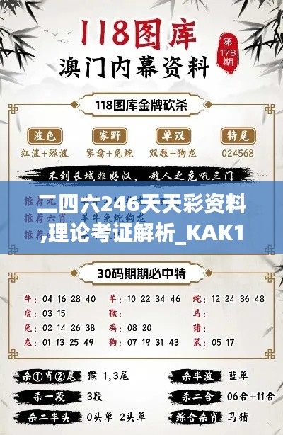 二四六246天天彩资料,理论考证解析_KAK15.31