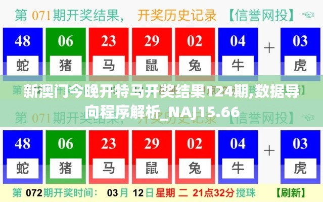 新澳门今晚开特马开奖结果124期,数据导向程序解析_NAJ15.66