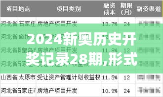 2024新奥历史开奖记录28期,形式科学_QKO15.26