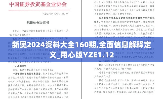 新奥2024资料大全160期,全面信息解释定义_用心版YZE1.12