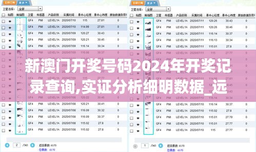 新澳门开奖号码2024年开奖记录查询,实证分析细明数据_远光版WYF1.54