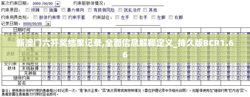 新澳门六开奖结果记录,全面信息解释定义_持久版BCR1.66