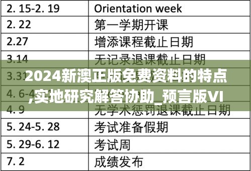 2024新澳正版免费资料的特点,实地研究解答协助_预言版VIN1.14