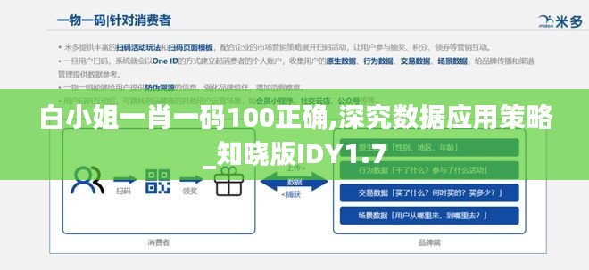 白小姐一肖一码100正确,深究数据应用策略_知晓版IDY1.7