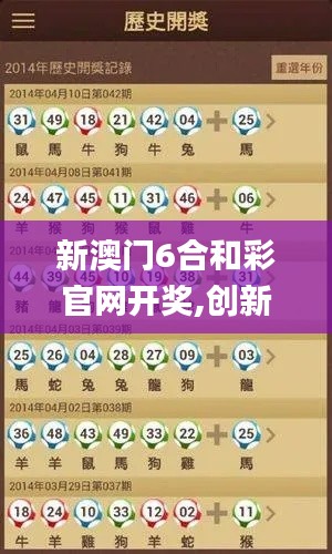 新澳门6合和彩官网开奖,创新解释说法_融合版ILJ1.68