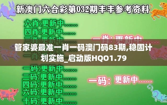 管家婆最准一肖一码澳门码83期,稳固计划实施_启动版HQO1.79