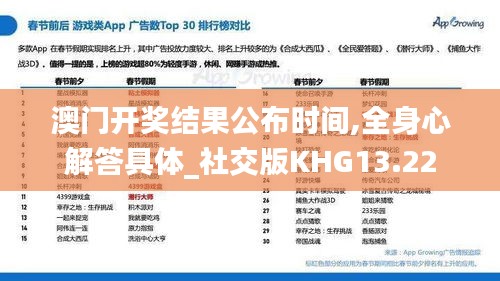 澳门开奖结果公布时间,全身心解答具体_社交版KHG13.22