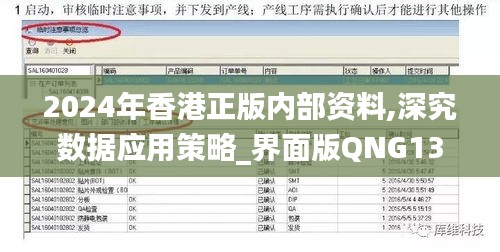 2024年香港正版内部资料,深究数据应用策略_界面版QNG13.5