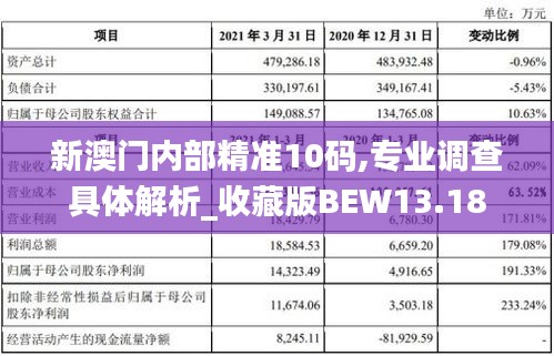 新澳门内部精准10码,专业调查具体解析_收藏版BEW13.18