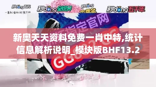 新奥天天资料免费一肖中特,统计信息解析说明_模块版BHF13.20