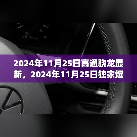 独家爆料，2024年11月25日高通骁龙旗舰芯片震撼发布！