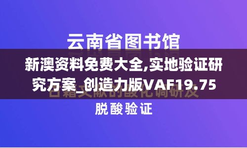 新澳资料免费大全,实地验证研究方案_创造力版VAF19.75