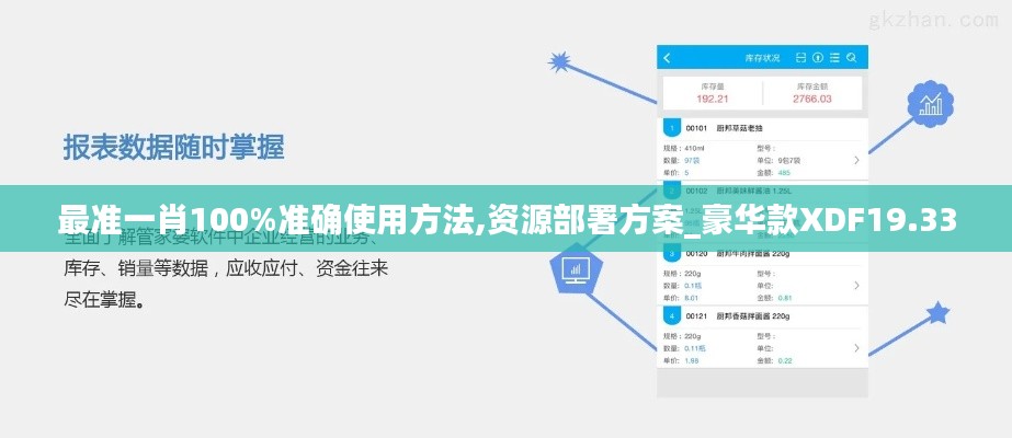 最准一肖100%准确使用方法,资源部署方案_豪华款XDF19.33