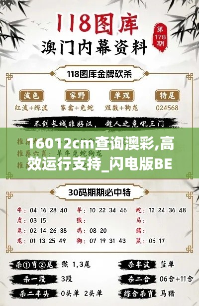 16012cm查询澳彩,高效运行支持_闪电版BEF19.89