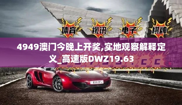 4949澳门今晚上开奖,实地观察解释定义_高速版DWZ19.63