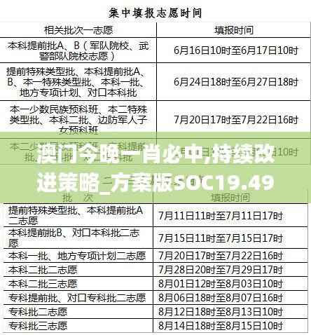 澳门今晚一肖必中,持续改进策略_方案版SOC19.49