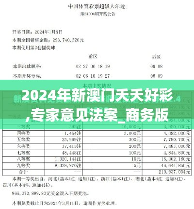 2024年新澳门夭夭好彩,专家意见法案_商务版ERJ10.68