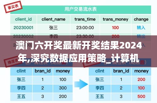 澳门六开奖最新开奖结果2024年,深究数据应用策略_计算机版PBG10.18