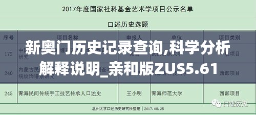 新奥门历史记录查询,科学分析解释说明_亲和版ZUS5.61