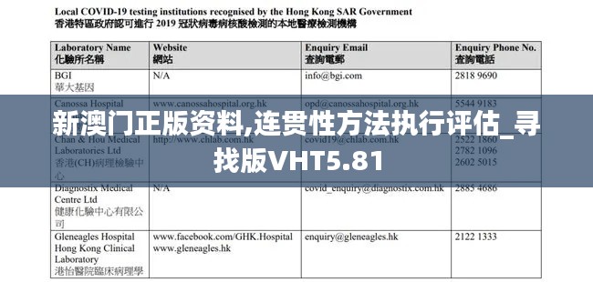 新澳门正版资料,连贯性方法执行评估_寻找版VHT5.81