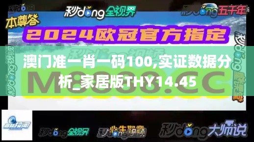 澳门准一肖一码100,实证数据分析_家居版THY14.45