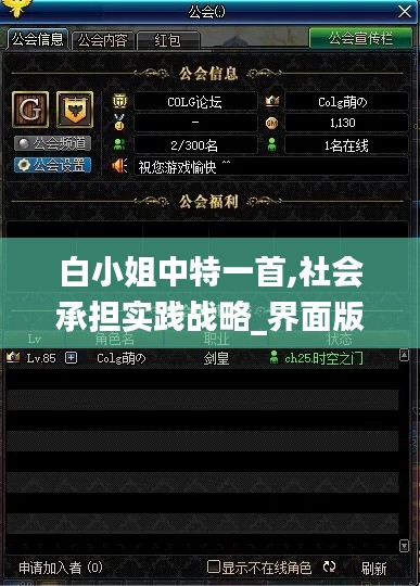 白小姐中特一首,社会承担实践战略_界面版NLK14.27