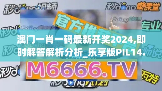 澳门一肖一码最新开奖2024,即时解答解析分析_乐享版PIL14.48