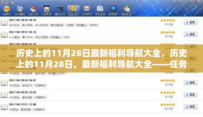历史上的11月28日，最新福利导航攻略及任务完成与技能学习全攻略