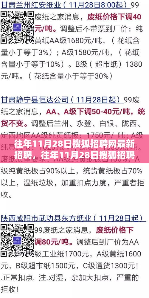 往年11月28日搜狐招聘网最新招聘全解析，求职者指南