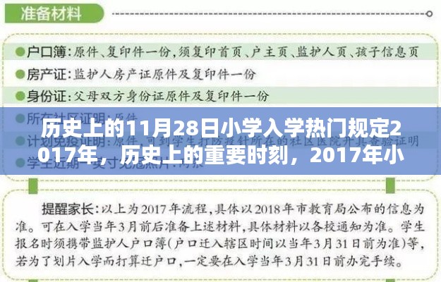 历史上的重要时刻，深度解析与评测2017年小学入学政策及其影响至今的规定