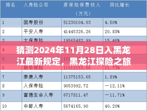 黑龙江探险之旅，揭秘未来入省新规定与自然的奇遇之旅（预计至2024年11月）